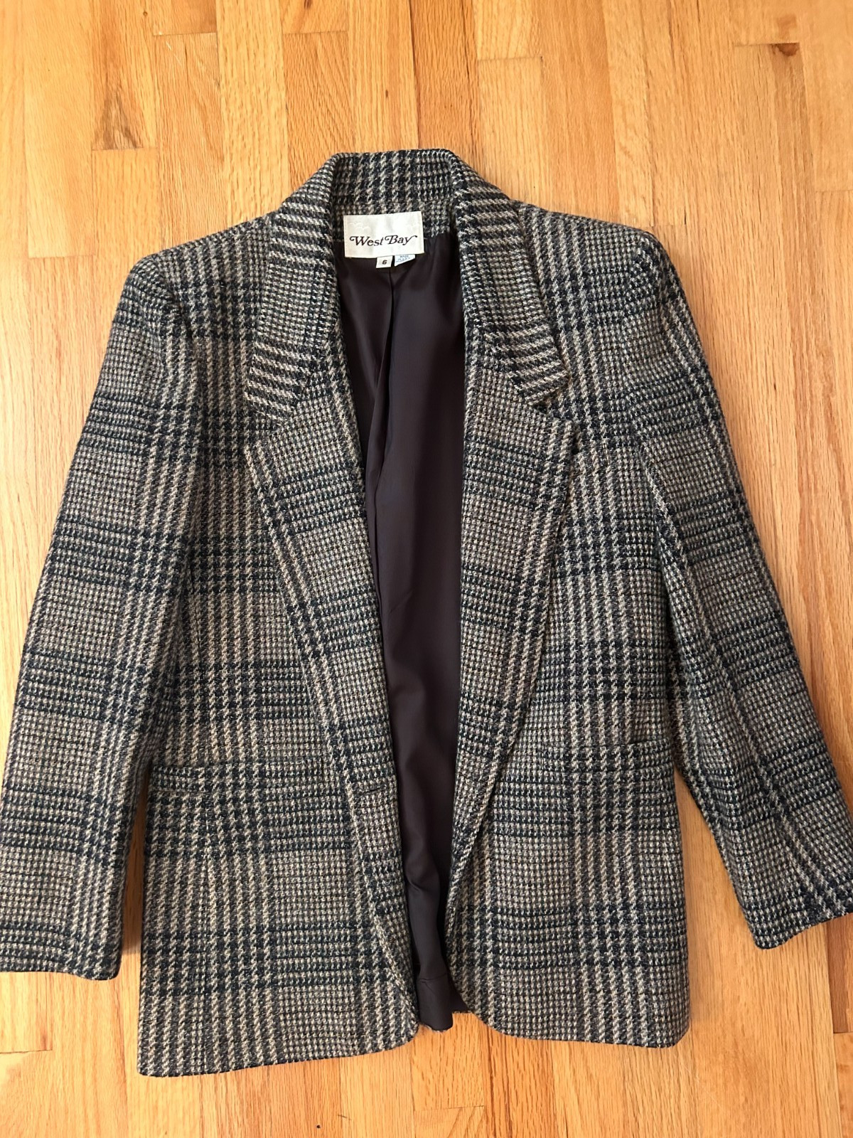 Vintage 1980s Womens West Bay Blazer