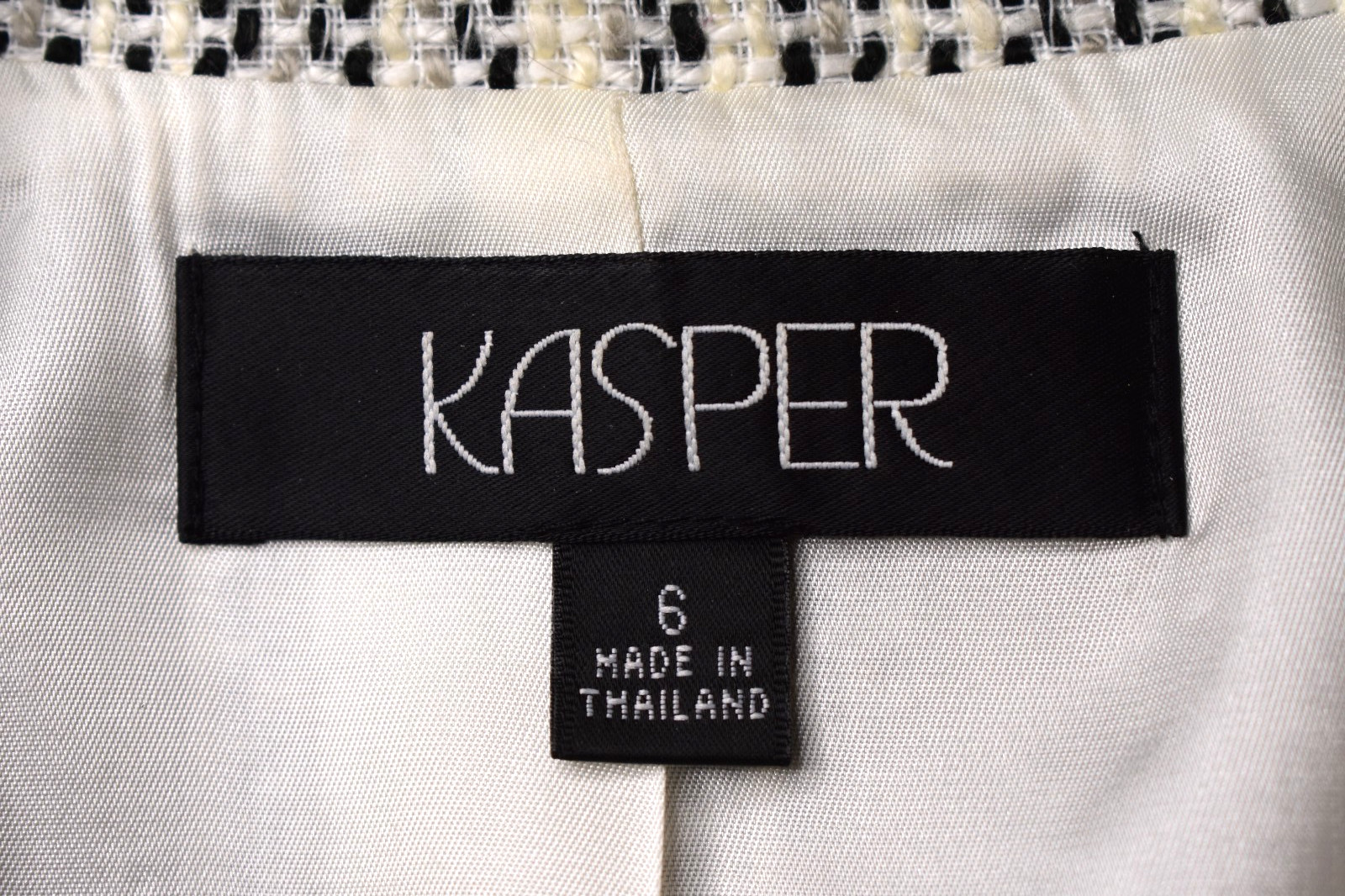 Kasper Tweed Blazer, Tailored, Fully Lined, Size 6