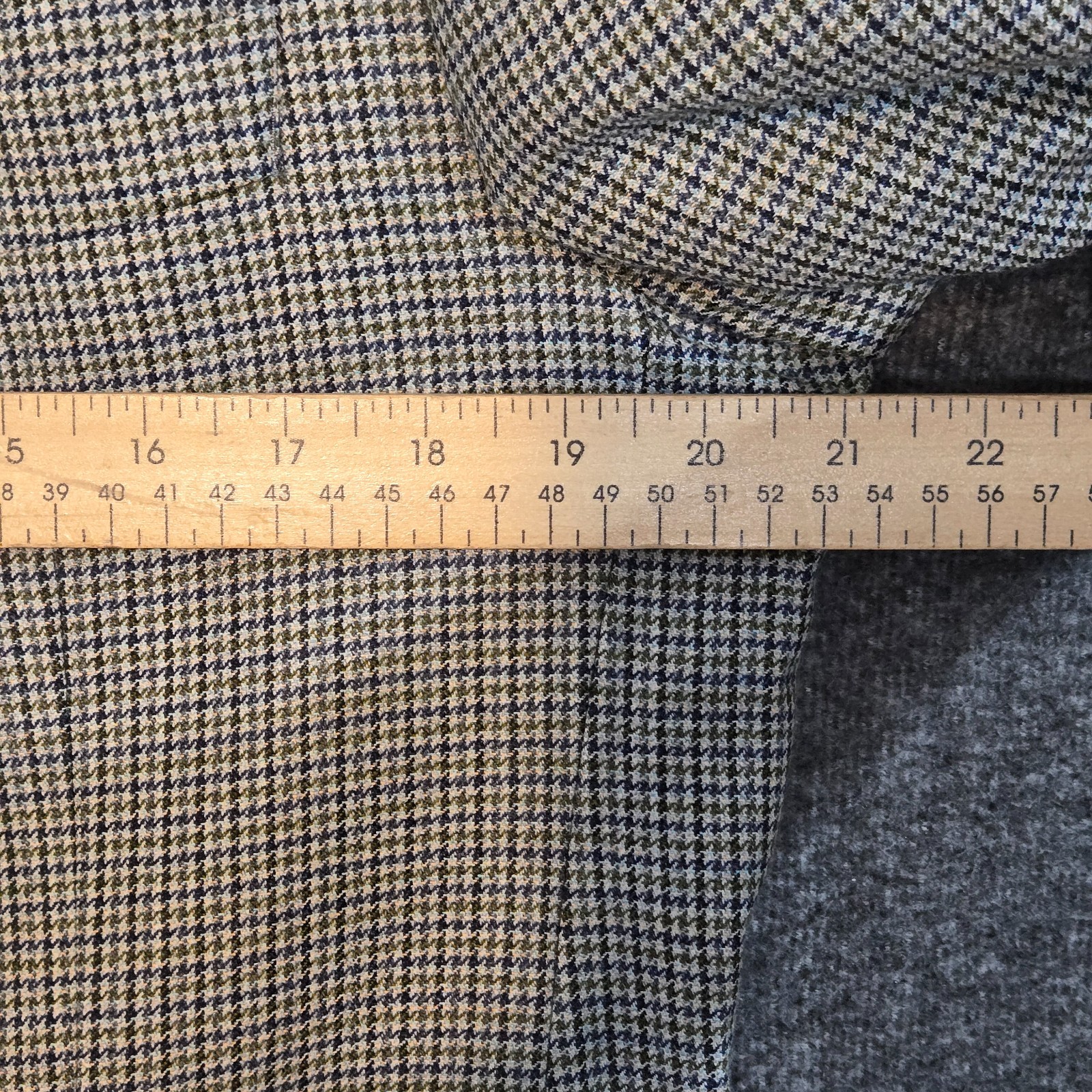 Brooks Brothers 1818 Mens Gray Houndstooth Suit Jacket Blazer 100% Wool 40R