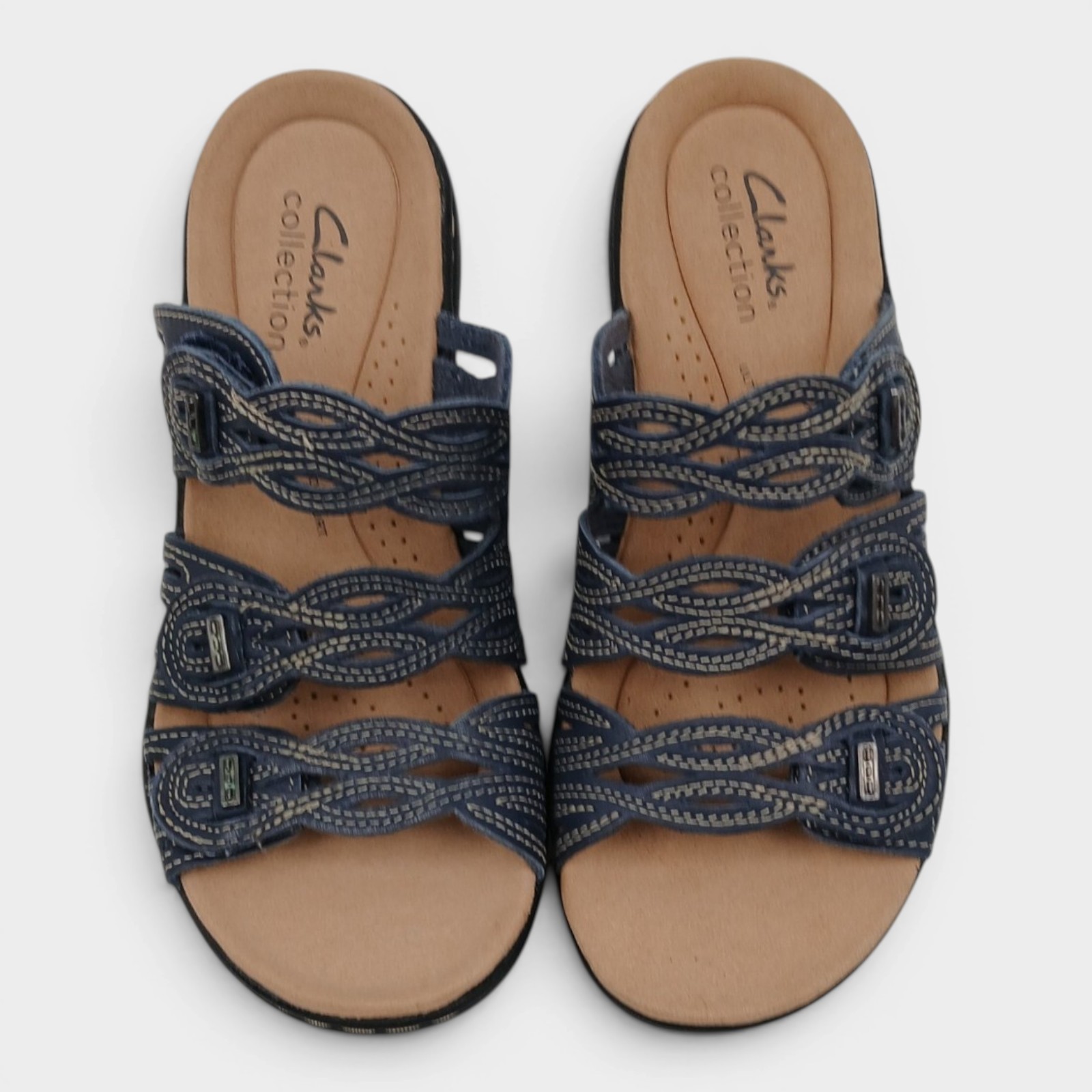 Clarks Women’s Laurieann Ruby Leather Sandals Size 5M