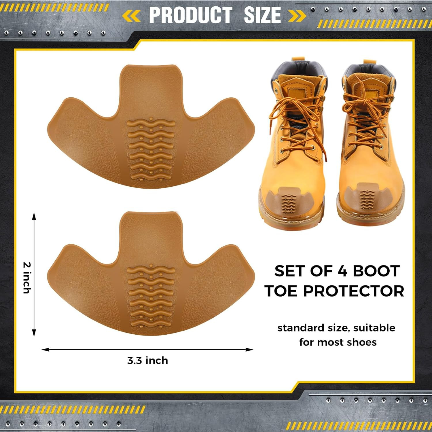 Bencailor Boot Toe Protectors Boot Guards Work Protector Work Toe Cover