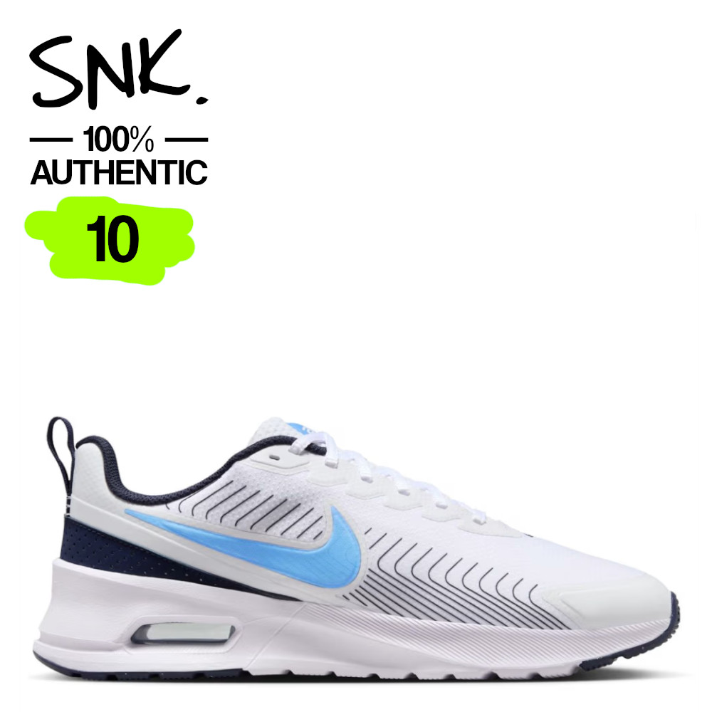 NIKE AIR MAX NUAXIS mens sneakers FD4329-103 white university blue US Size 10