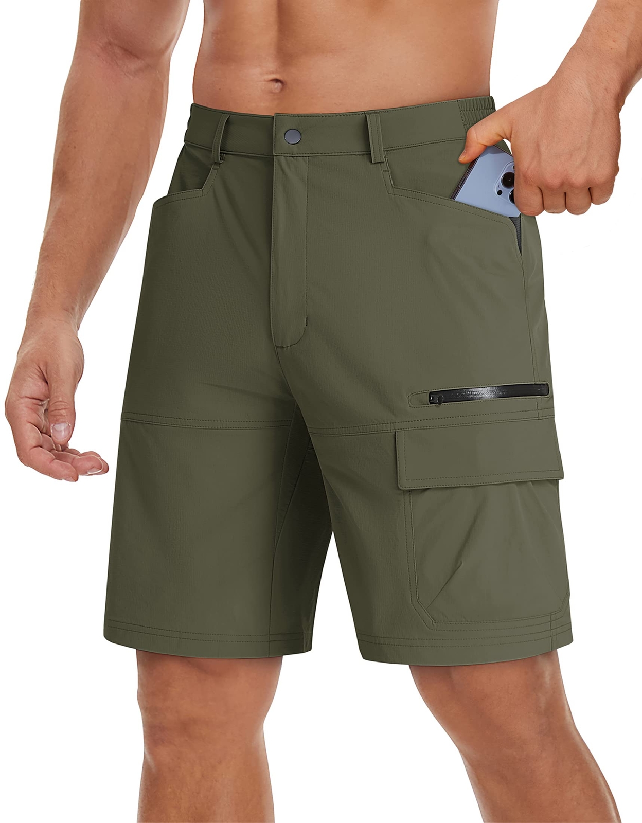 Men’s Tactical Hiking Shorts Quick Dry Cargo Combat Summer Outdoor Casual Pants