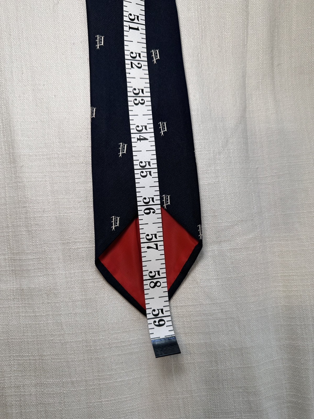 Vintage JACK HENRY “P” Monogram Men’s Tie Made in USA