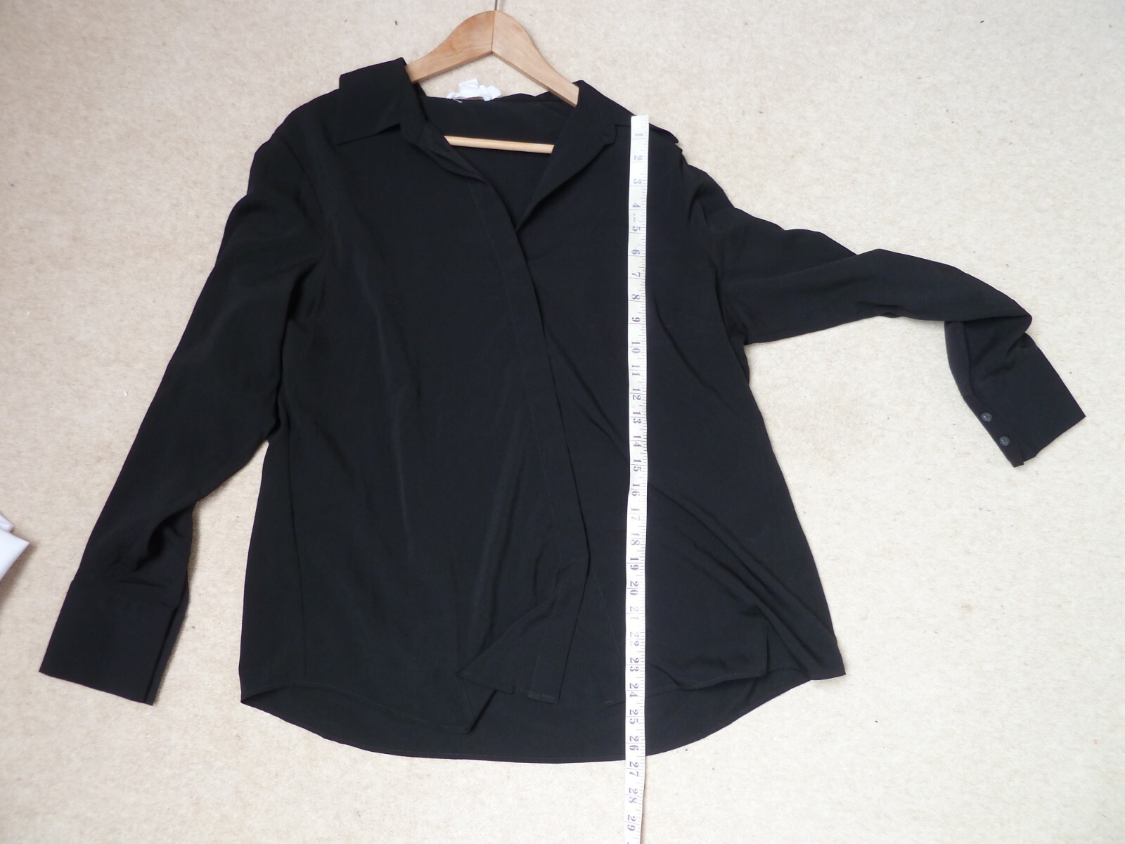 FINERY DESIGNER LONDON black Collared blouse Size 20 22