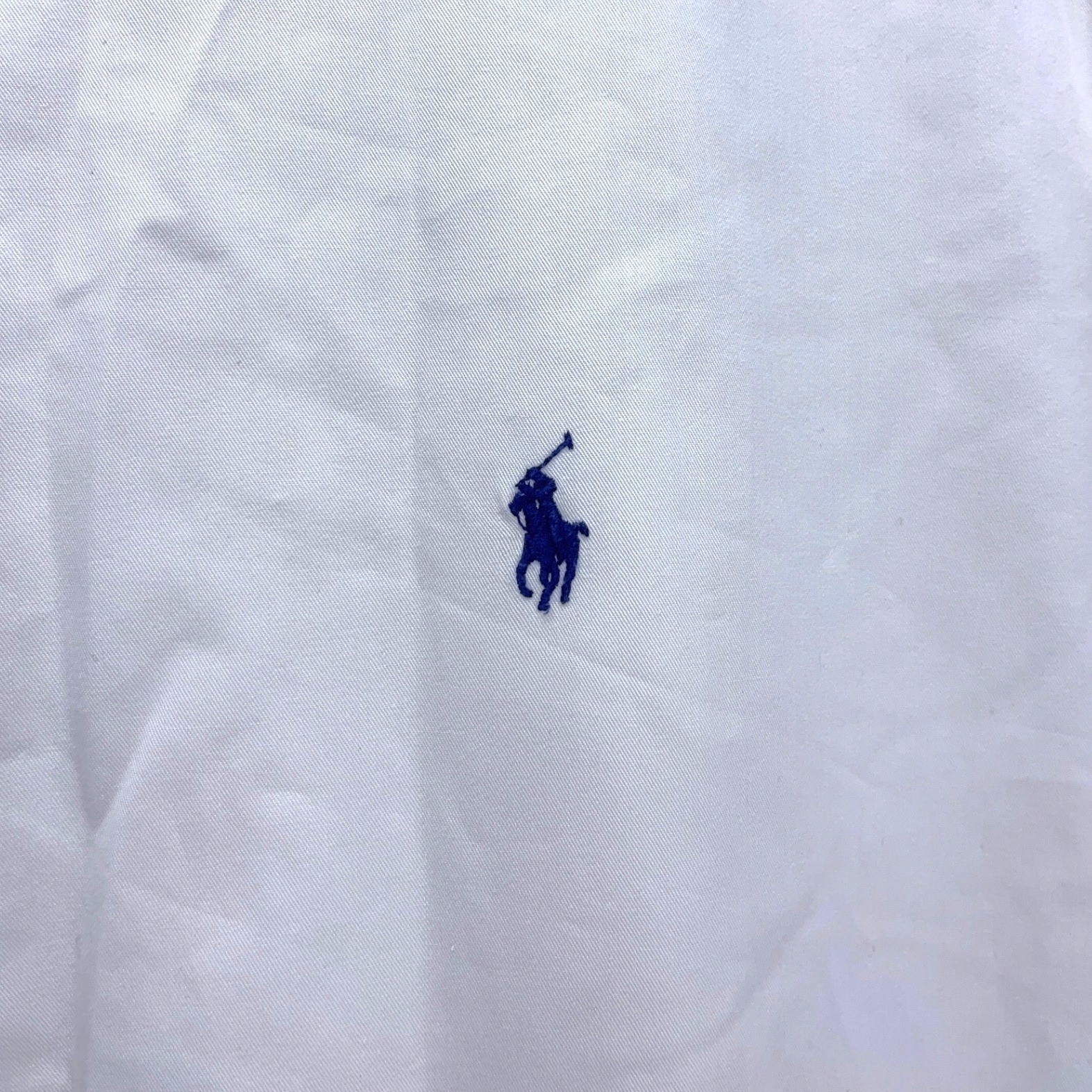 Ralph Lauren White Short Sleeve Button Down Shirt 2XLT Tall Embroidered Pony