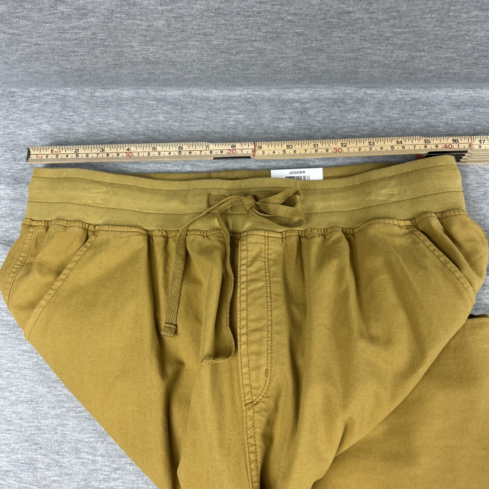 Style & Co Jogger Mid-Rise Comfort Waist Size Large Barley Brown