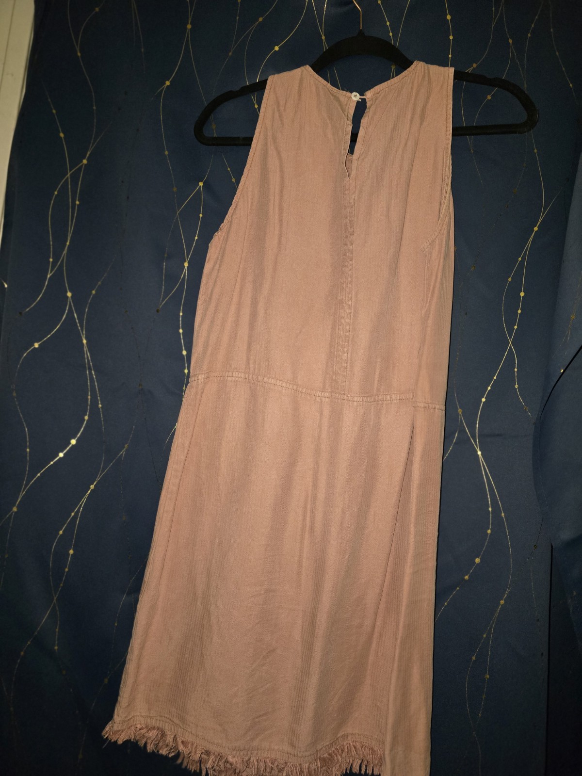 ALTER’D STATE BOHO DUSTY MAUVE FRINGE HEMLINE LIGHTWEIGHT CASUAL COUNTRY STYLE