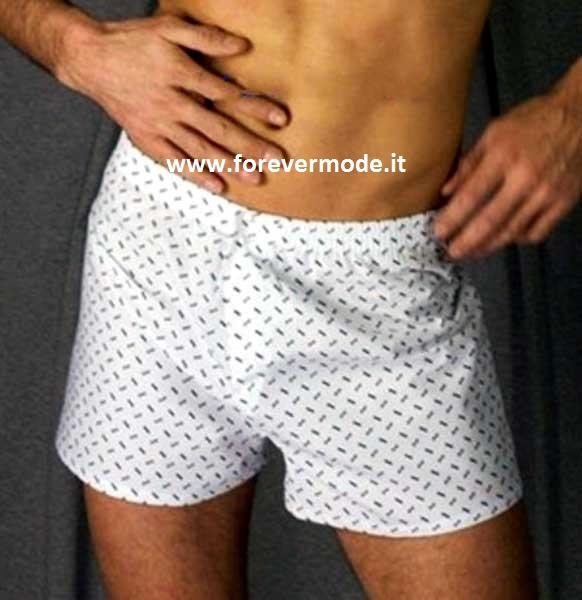 3 Boxer Man Olimpia IN Fabric Cotton with Opening And Elastic Inner – 254