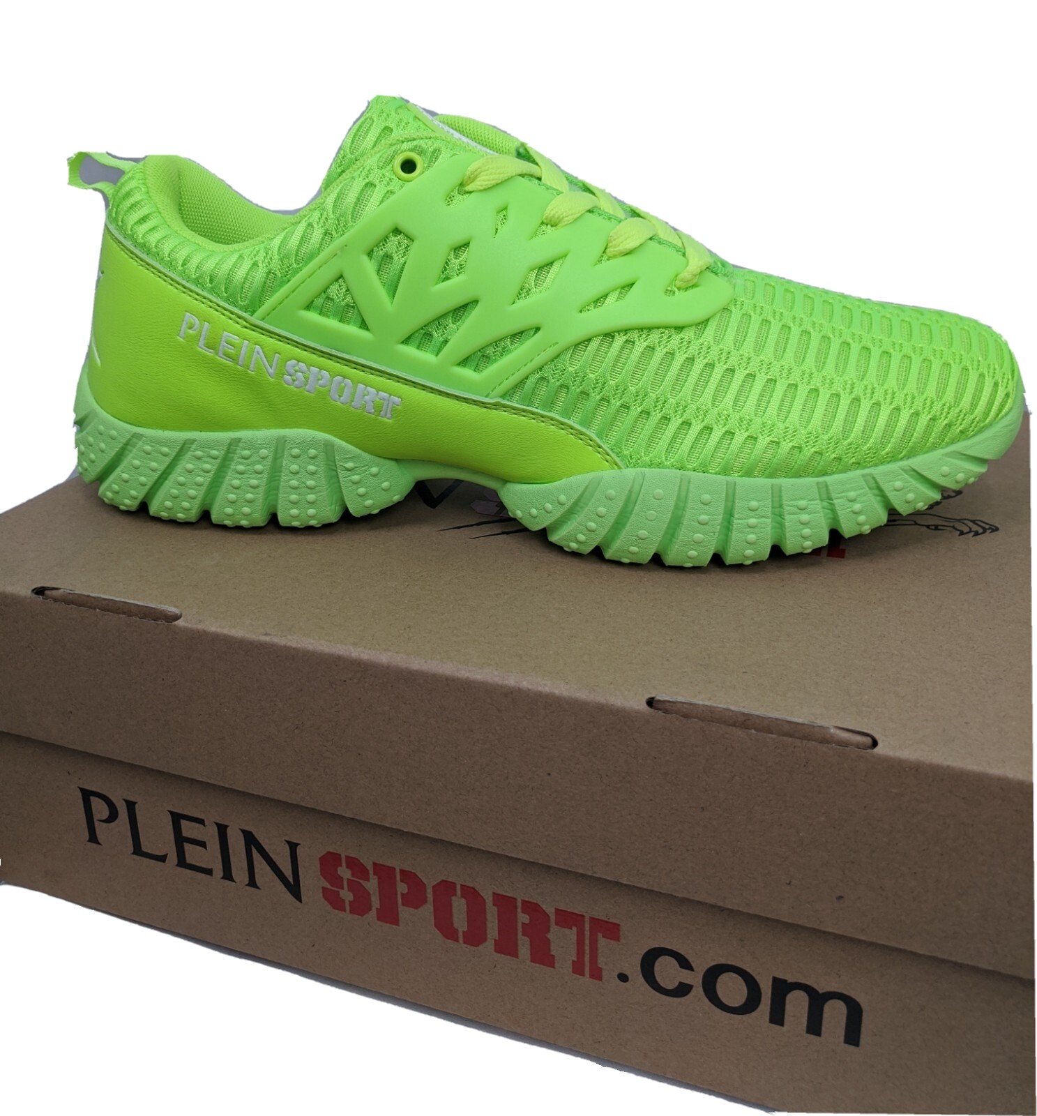 PHILIPP PLEIN SPORT Yellow Thunderstorm Runner Sneakers Shoes US 8 EU 41 NIB