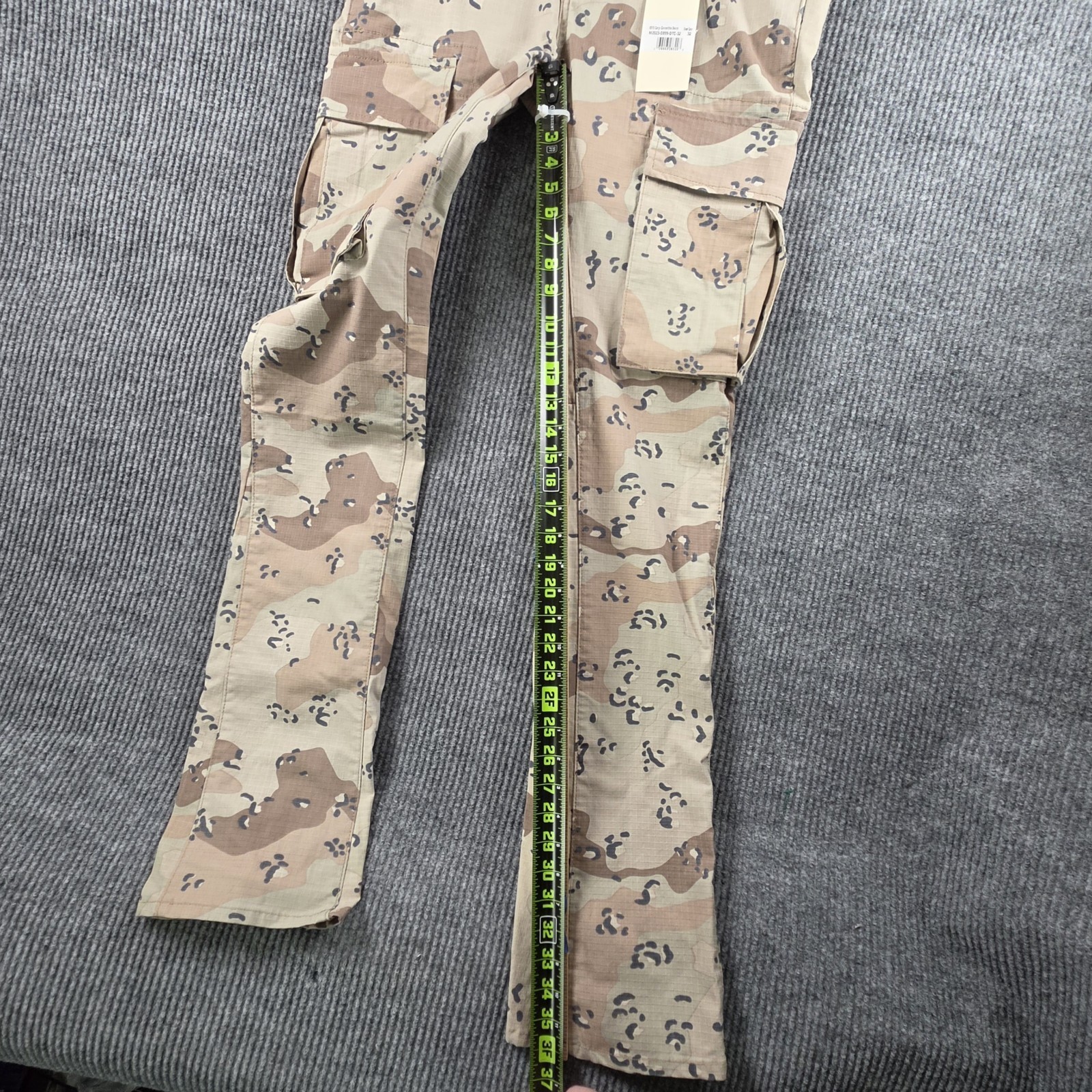 New Mnml X515 Cargo Convertible Denim Pants Desert Camo Sz 32 Streetwear Utility