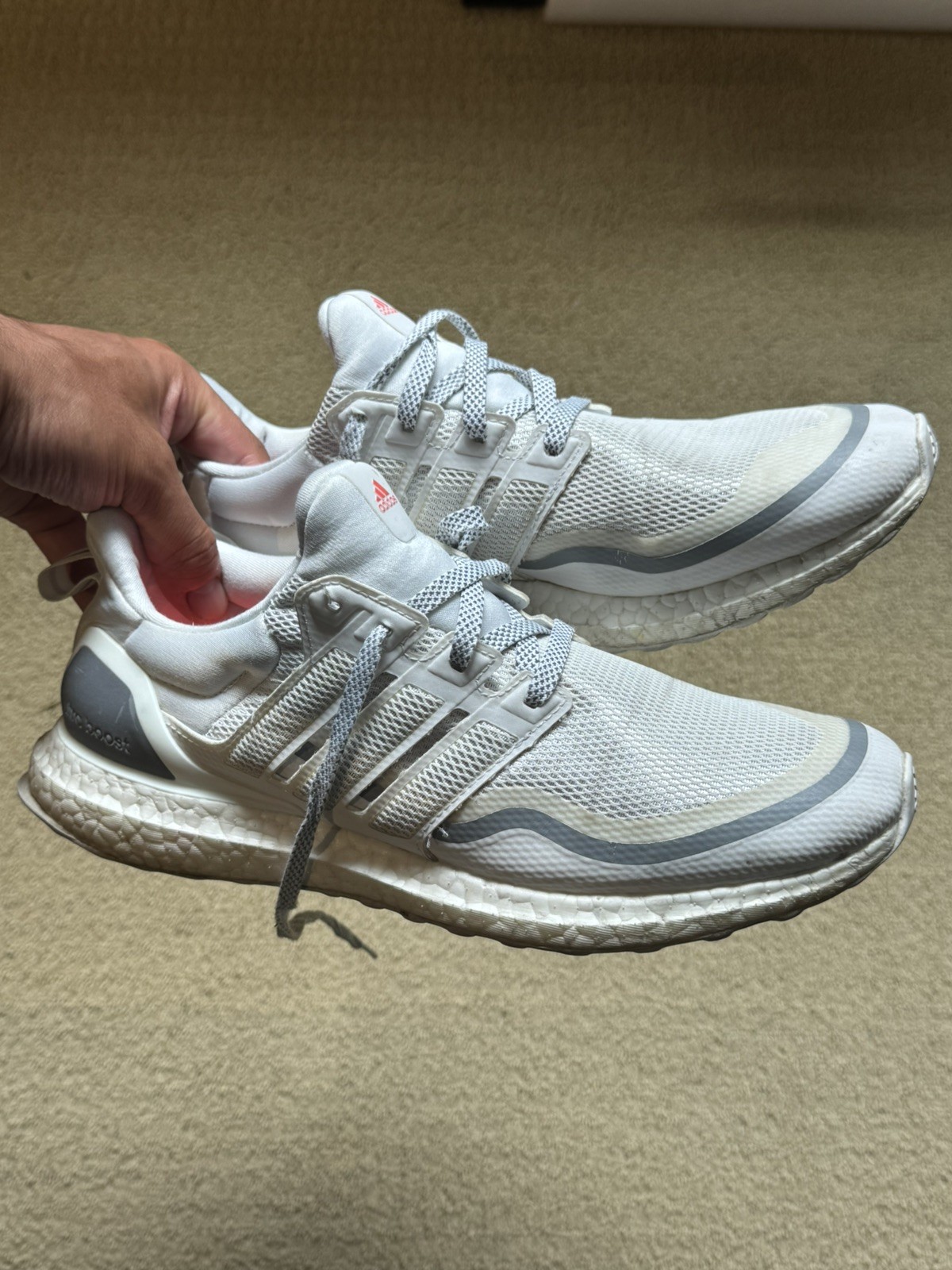 Adidas Ultraboost White Reflective Men’s Shoes 9.5