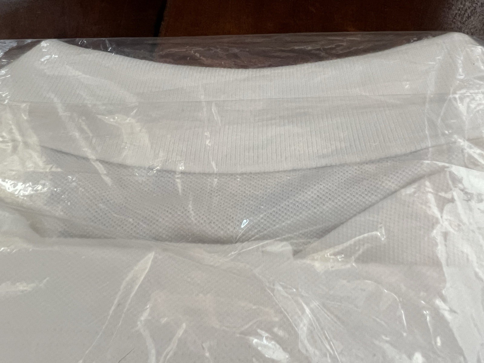NWT Lands’ End SS White Mesh Polo Shirt, Women XL P Cotton
