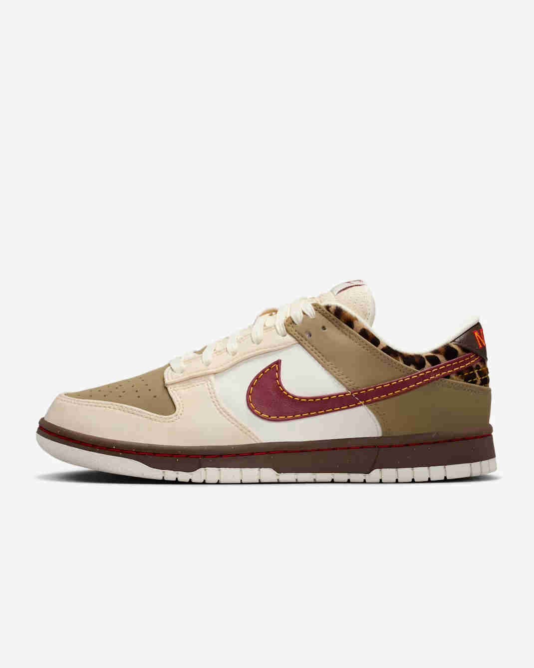 Nike Nike Womens Dunk Low Khaki Team Red IM6687-262 Women Size