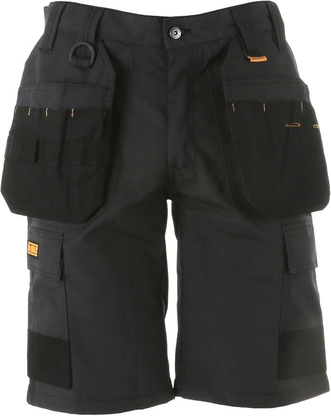DeWalt Cheverley Grey Work Shorts Lightweight Polycotton Waist 30W-42W
