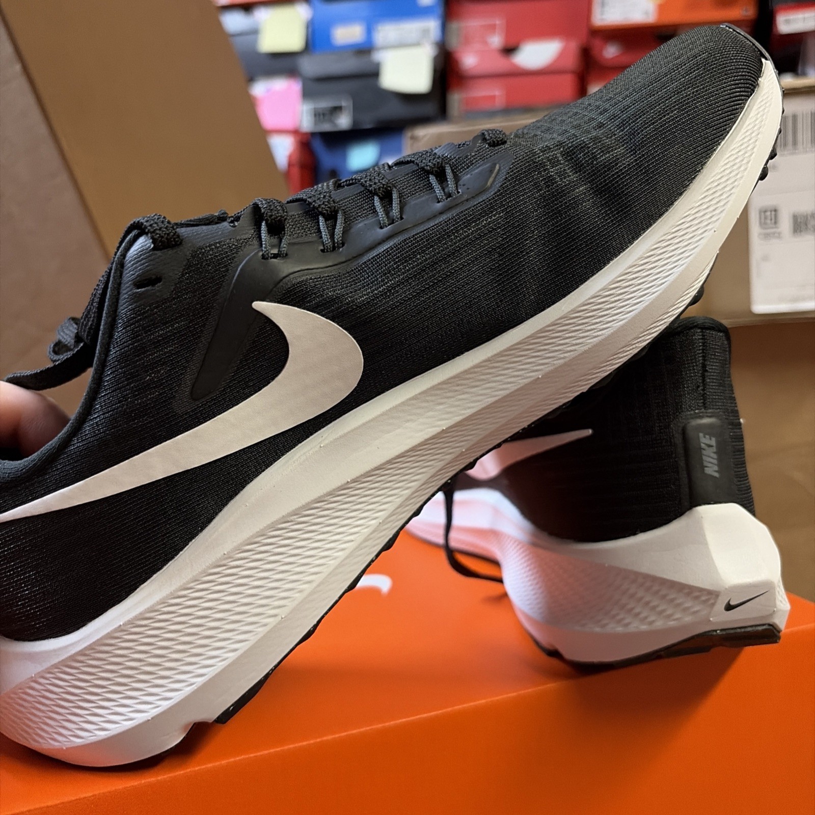 Mens Size 9.5 Nike Air Zoom Pegasus 39 Black White Grey Running Shoes DH4071 001