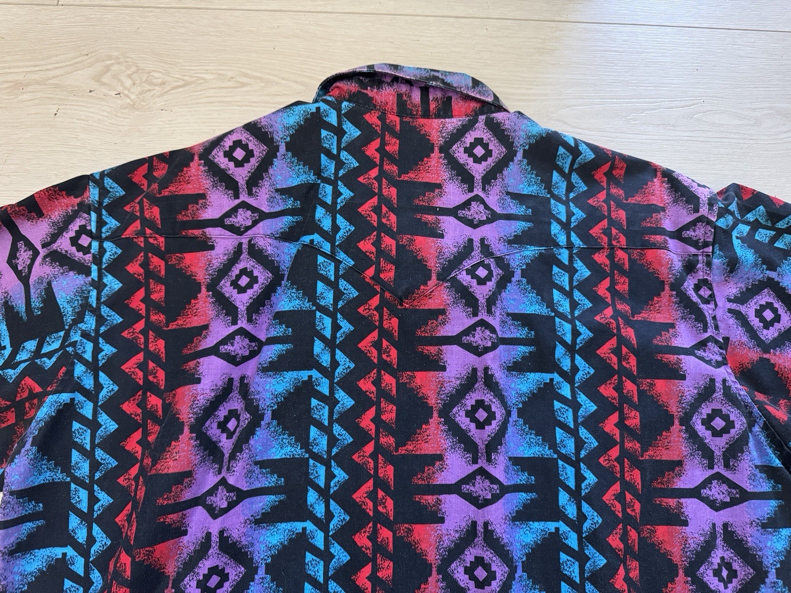 Vintage Plainsman Southwest Short Sleeve Cowboy Western Shirt 90s