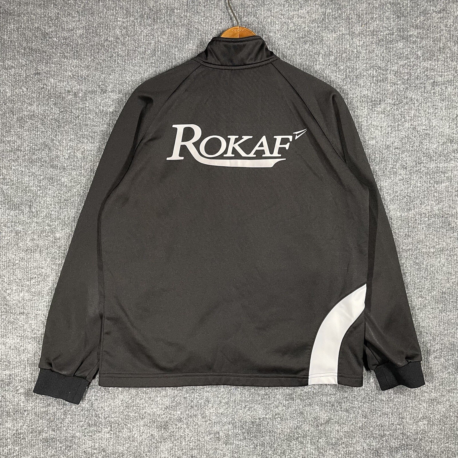 VINTAGE Republic of Korea Air Force Sweatshirt Jacket Medium South ROKAF Zip
