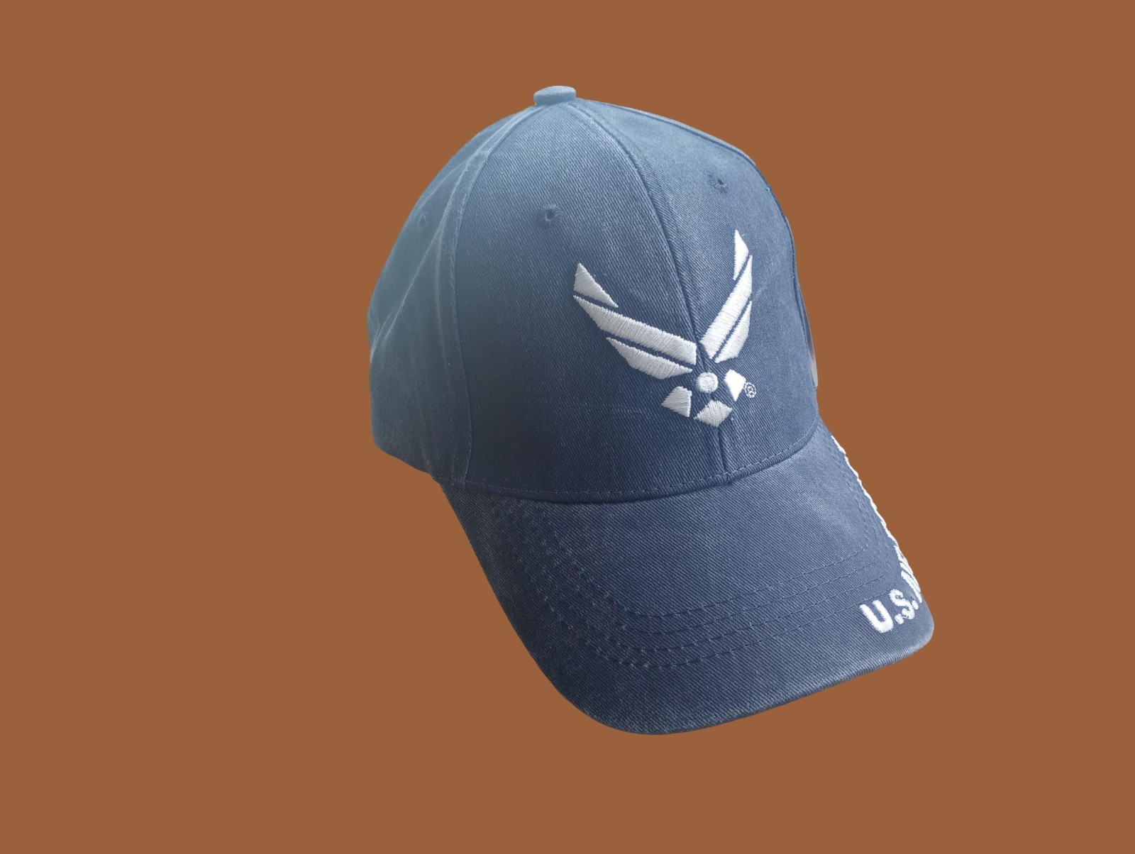 U.S AIR FORCE HAT STONE WASHED BLUE FATIGUE OFFICIAL LICENSED MILITARY BALL CAP