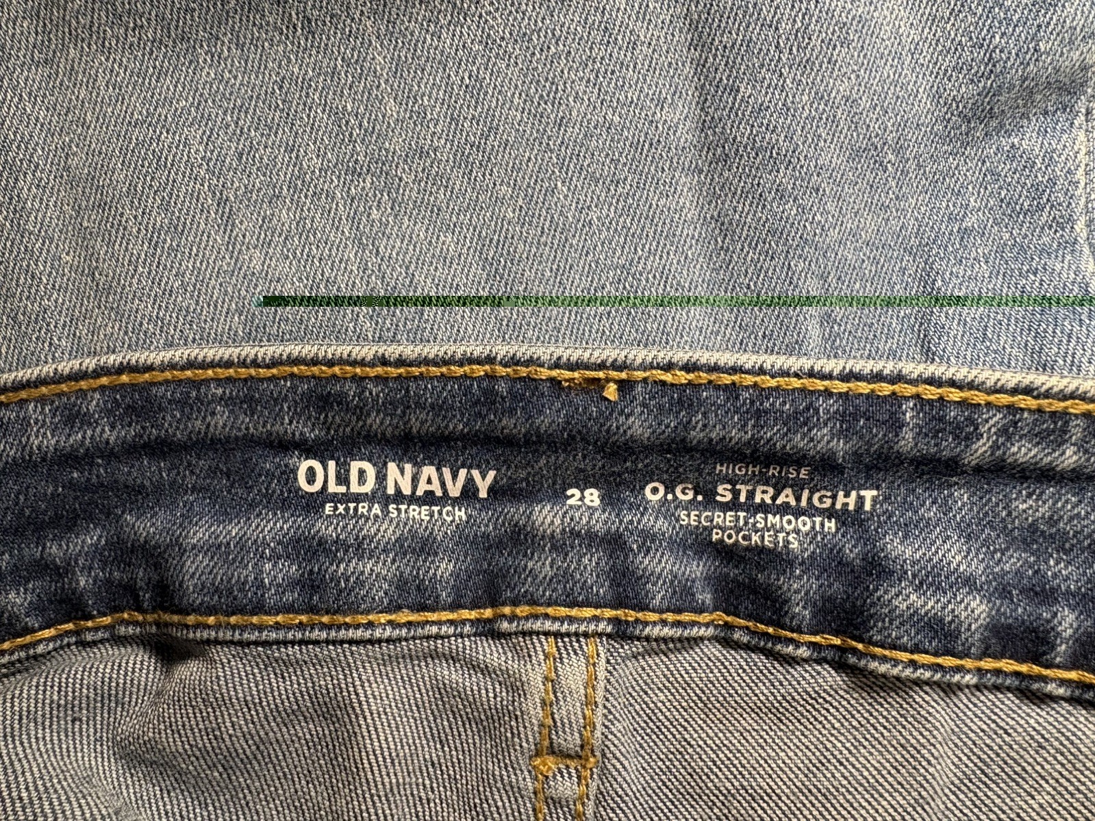 Old Navy Womens Jeans Plus Size 28 Medium Wash O.G. Straight Curvy High Rise NEW