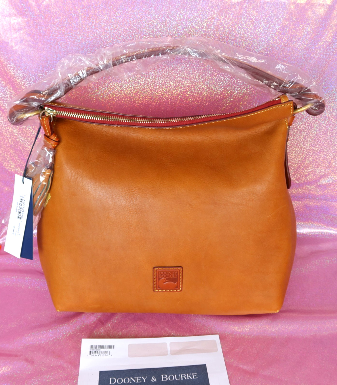 Dooney & Bourke Florentine Twist Strap Hobo Bag in Natural – NWT Authentic