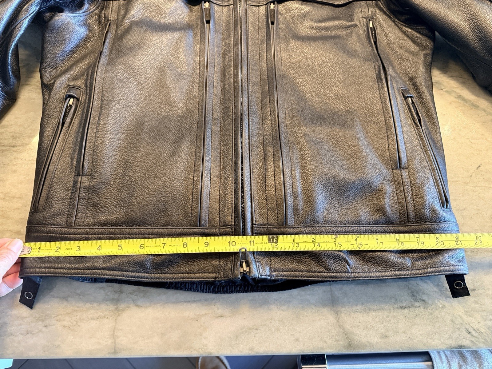 Harley Davidson Men’s FXRG Black Leather Jacket w/Armor & Liner MED 98040-12VM