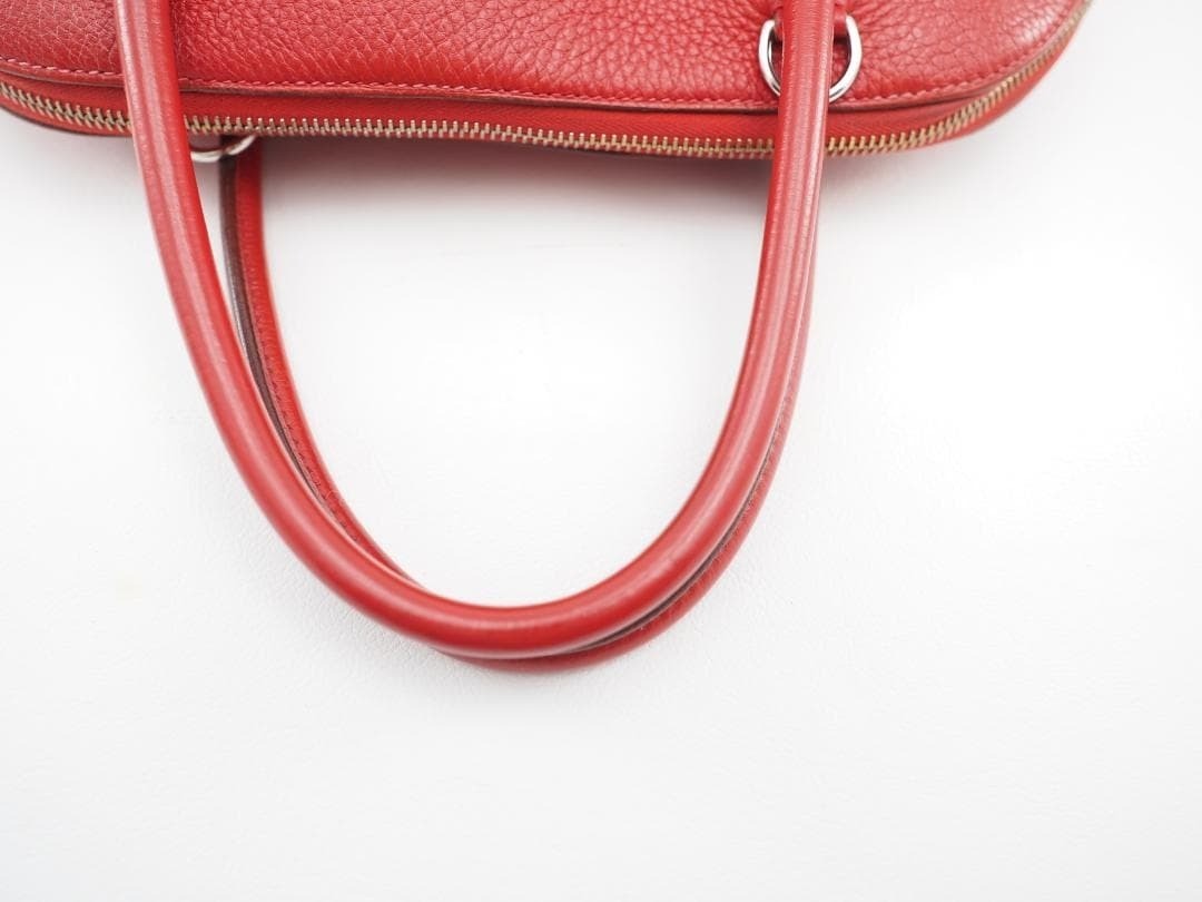 HERMES Bolide 31 Red Rouge Vif Hand Bag W 32cm x H 24cm x D 13cm Ladies