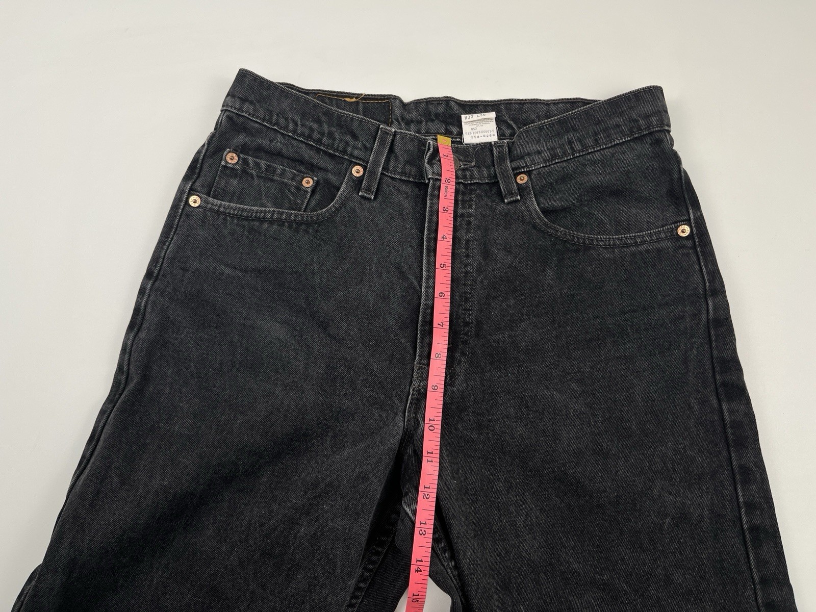Vintage Levi’s 550 Men’s Black Denim Size 33×36 Relaxed Fit USA Made 90’s Jeans