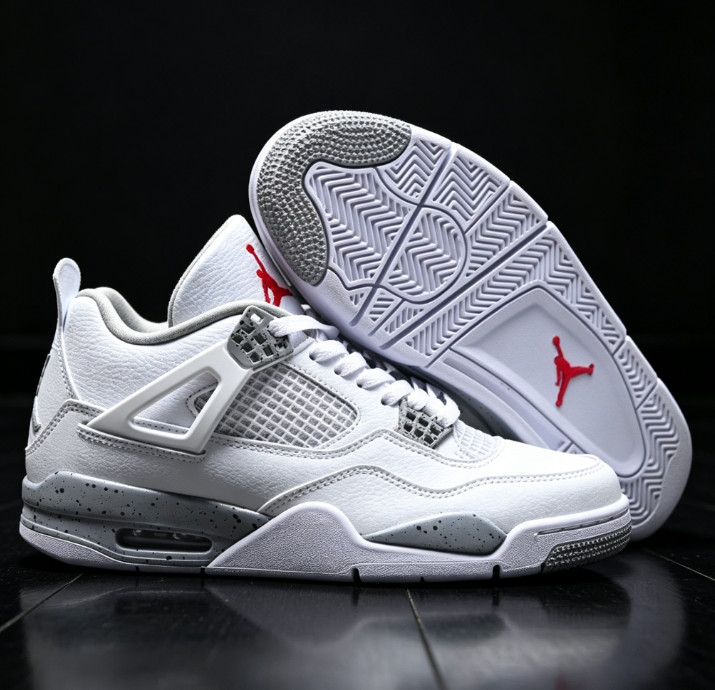 Nike Air Jordan 4 “White Oreo” Men s Mid top Retro Basktball Shoes