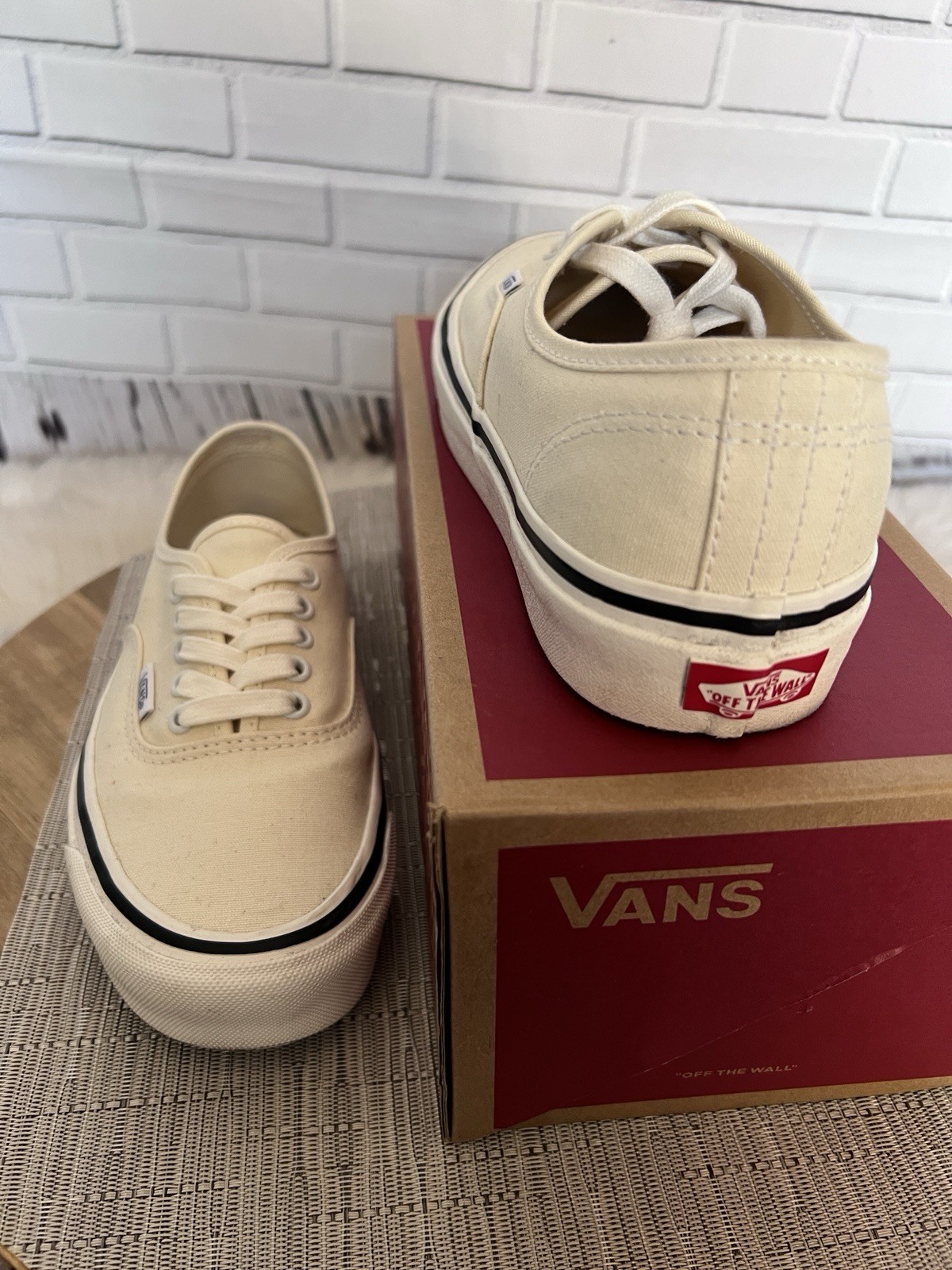 VANS Authentic 44 DX Anaheim Factory Classic White Canvas Mens 8 Womens 9.5 2020