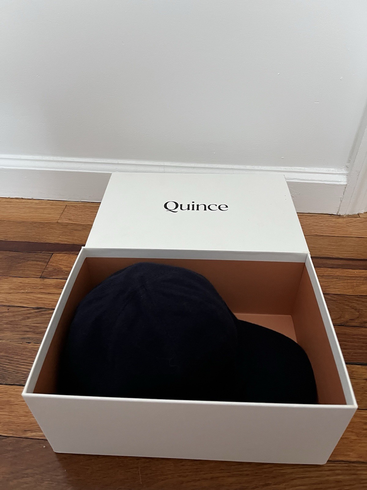 Quince Blue Corduroy Adjustable Baseball Cap Hat, Unisex Adults M/L