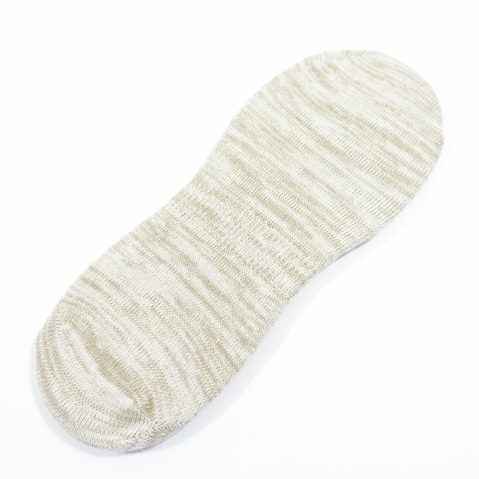 SUN + STONE 3 Pack No Show Socks, Light Grey /Tan , Size 10-13