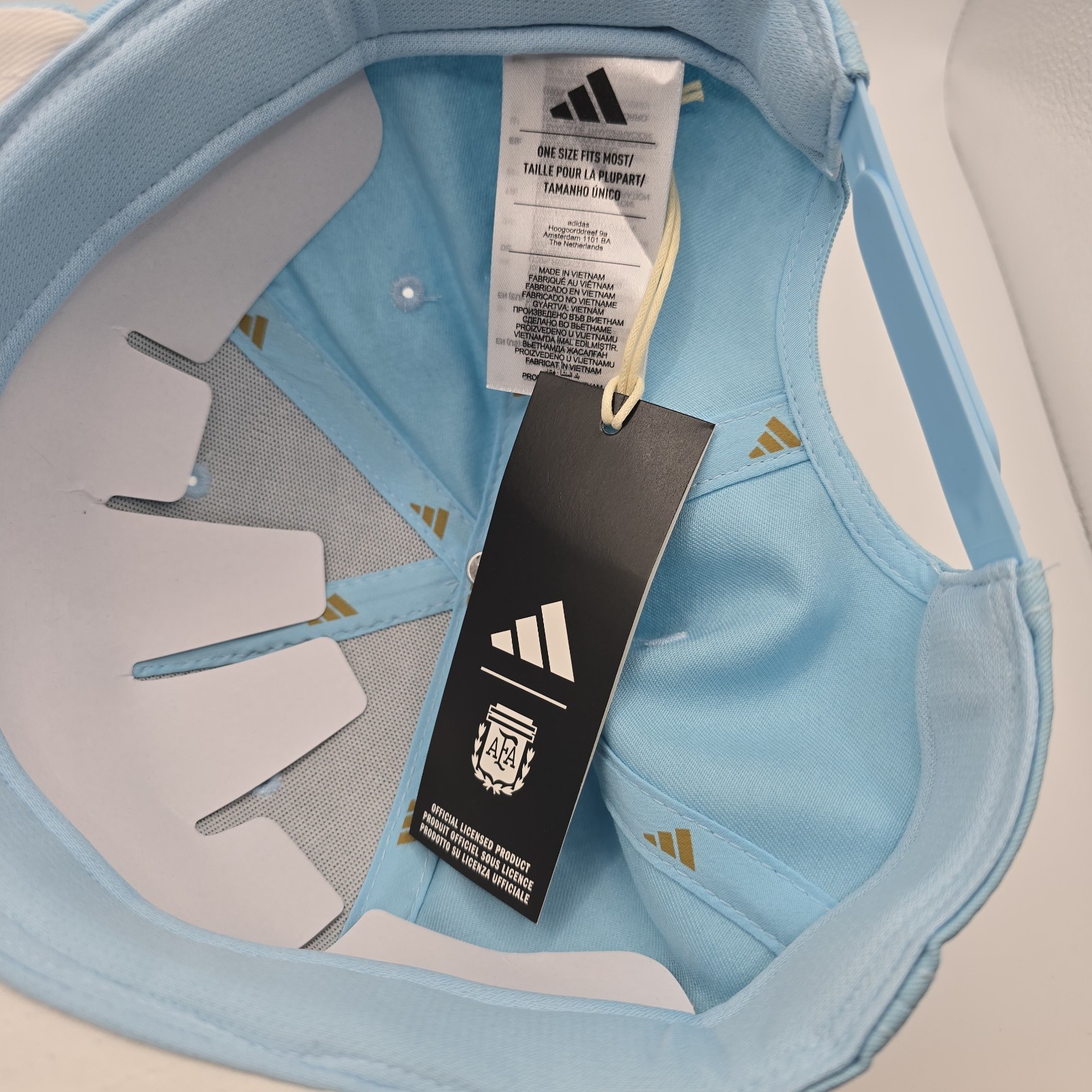 NWT Adidas Argentina Hat One Size Fits Most Embroidered Gold AFA