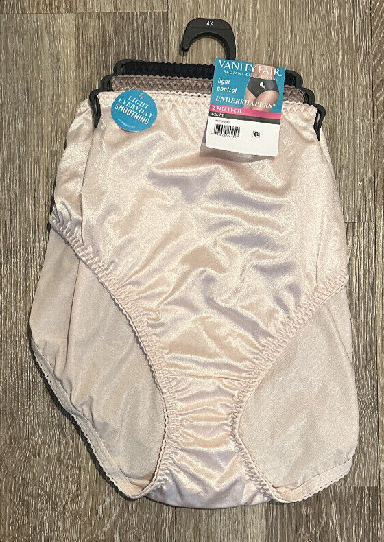 Radiant Vanity Fair Hi Cut Underwear Light Control Shaping Black Pink Brown 4XL