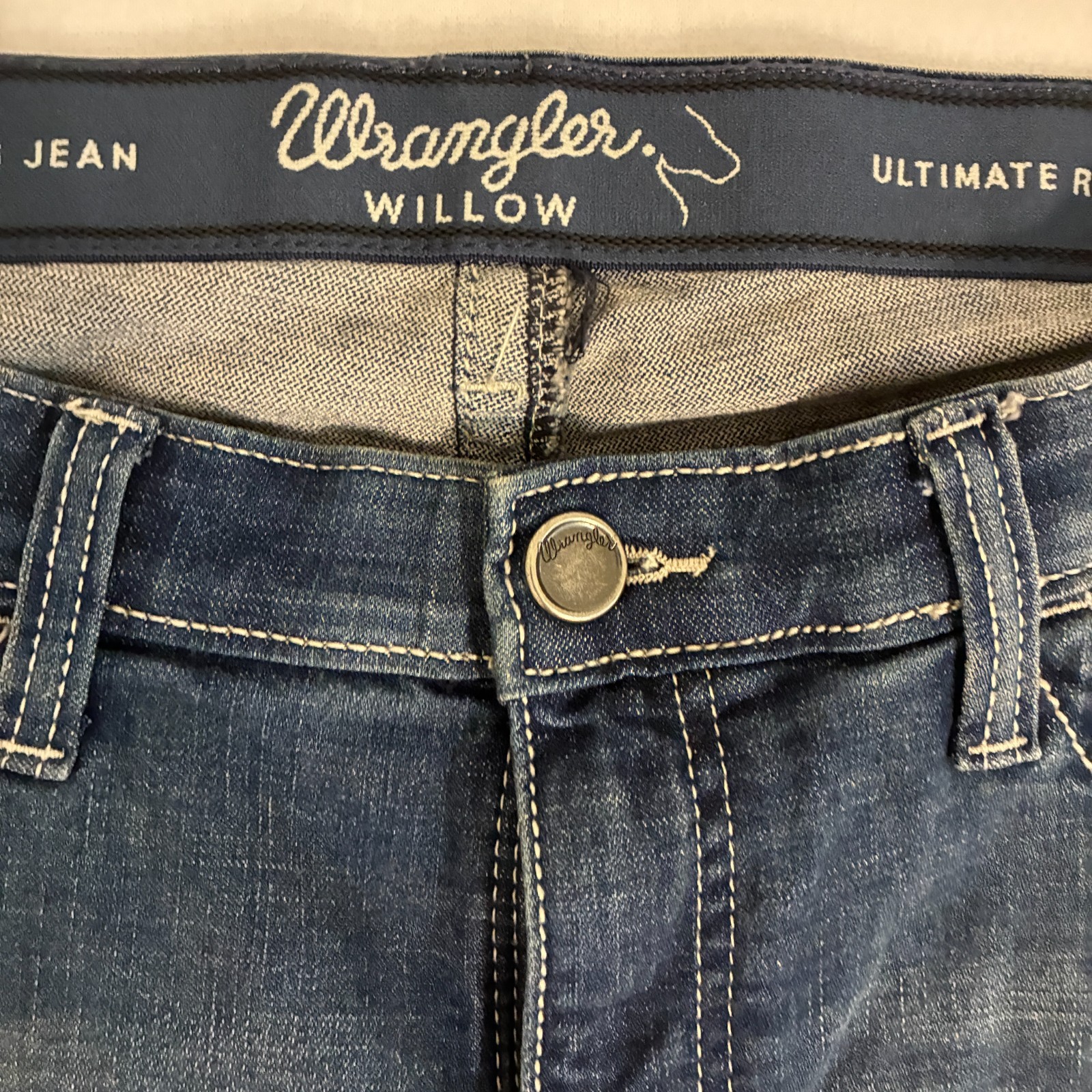 Wrangler Willow Ultimate Riding Jeans Womens Size 11×32 Bootcut Cowgirl Ranch