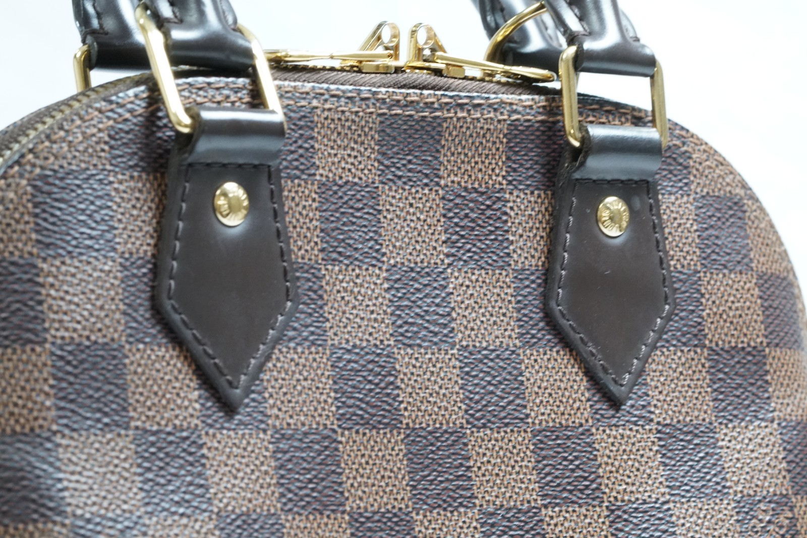 [Excellent] Louis Vuitton Damier Ebene Alma BB 2Way Handbag Shoulder Bag N41221