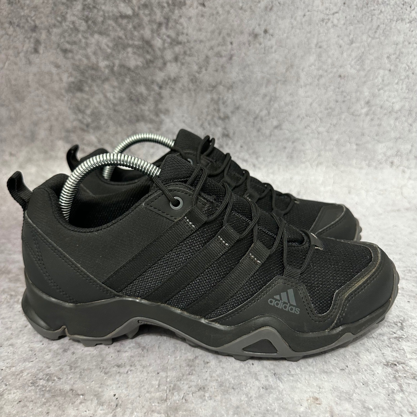 Adidas Terrex AX2S Hiking Shoes Mens 8 Black Trail Running Traxion Low Top