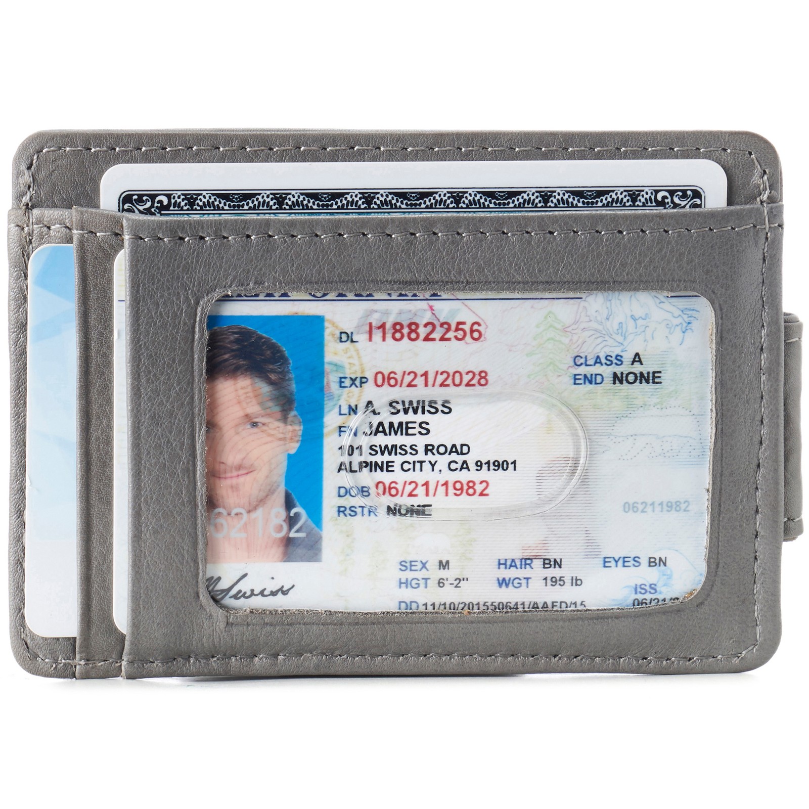 Alpine Swiss Mens RFID Safe Magnetic Money Clip Wallet Slim Front Pocket Wallet