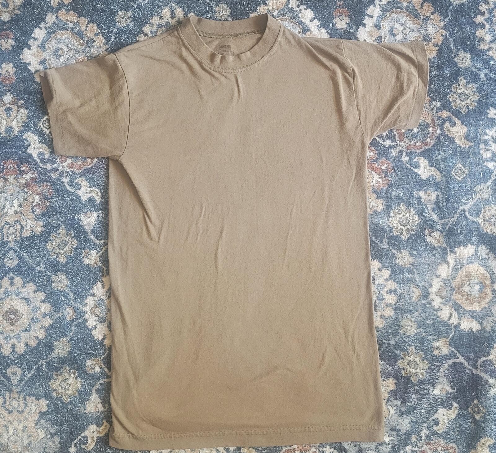 Beige Mock Neck Short Sleeve T-Shirt