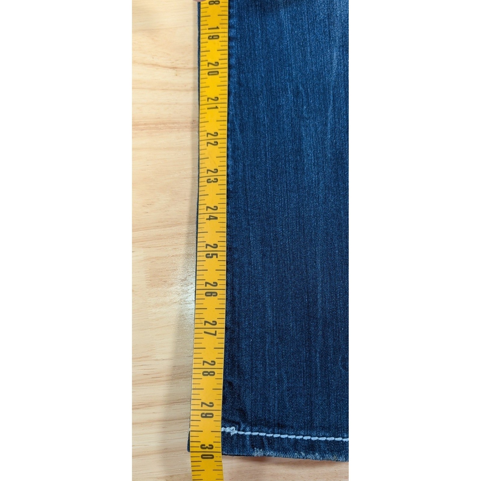 Series 31 Amethyst Jeans Womens 9 Dark Wash Thick Stitch Bootcut Flap Pocket Y2K