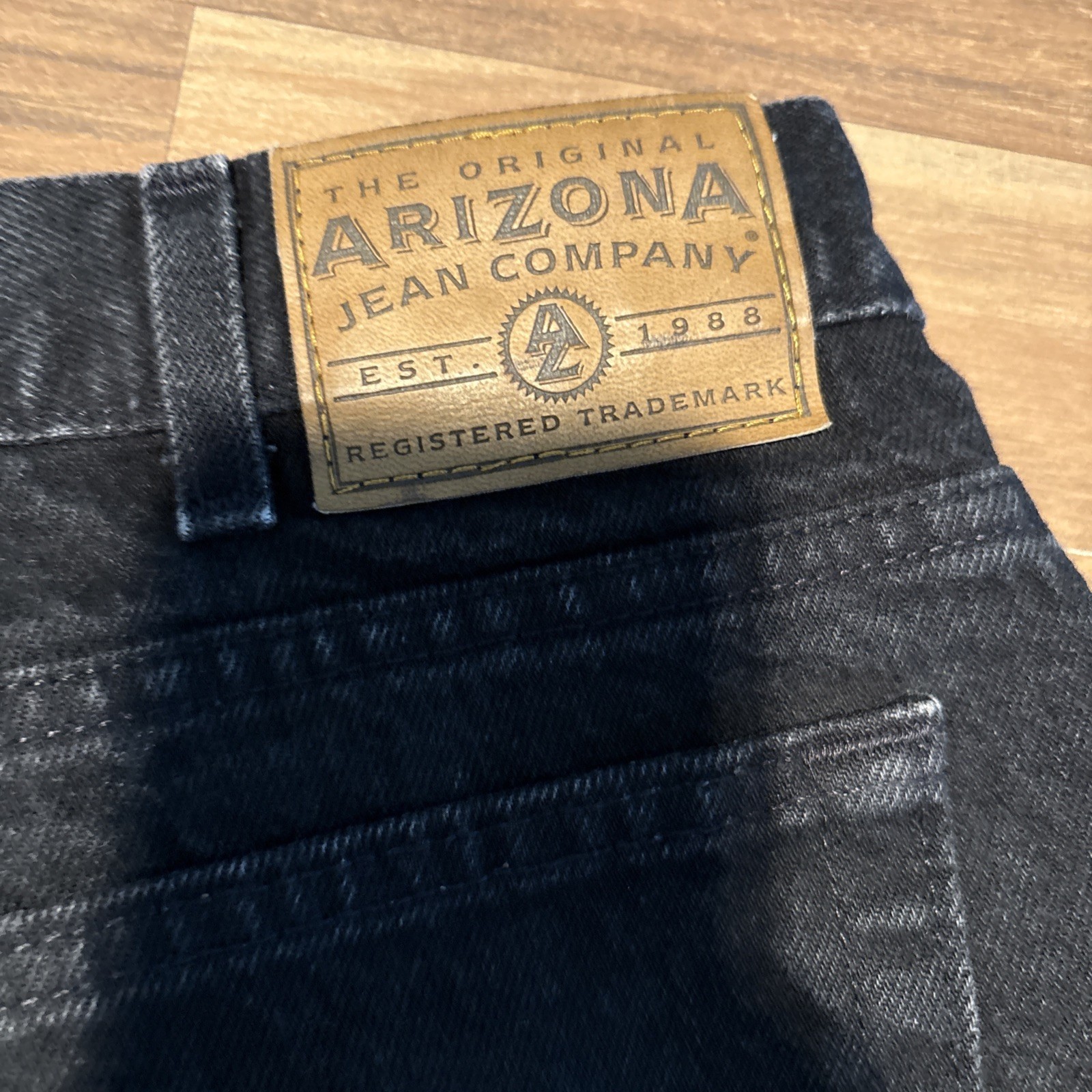 Vintage Arizona Jean Company Mens 36×32 Black Denim Jeans Made in USA 1994 0720