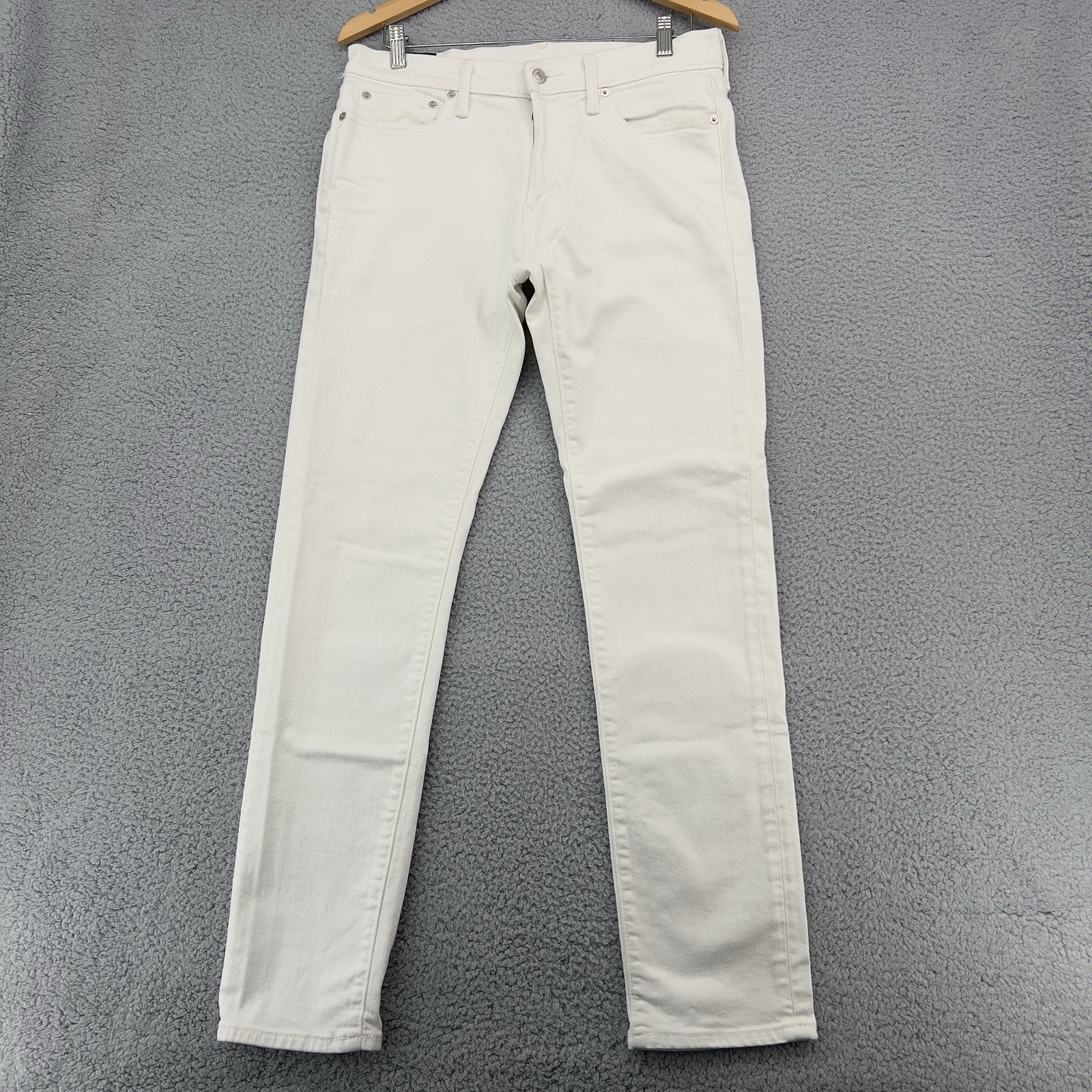 Abercrombie & Fitch Langdon Slim Stretch Jeans Men’s 31×32 White Skinny Slim Fit