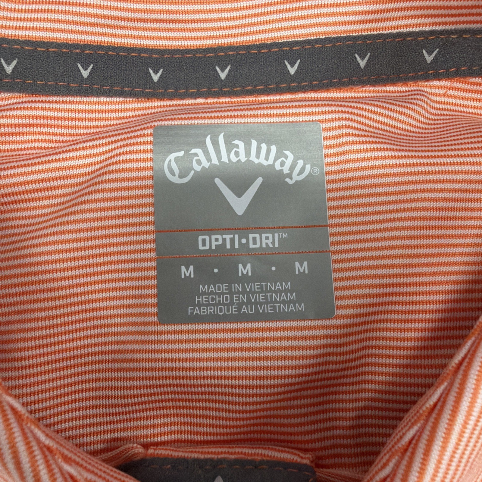 Callaway Men’s Moisture Wicking Performance Golf Polo Medium Coral