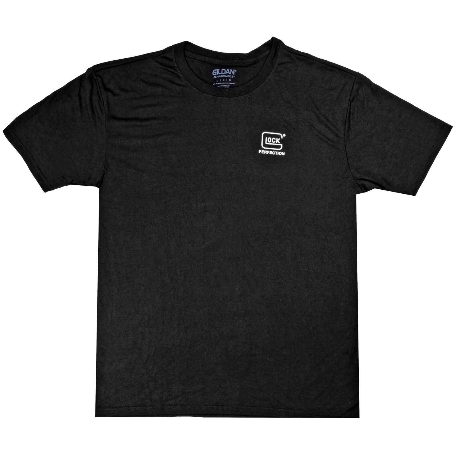 Glock OEM Perfection Short Sleeve T-Shirt Large 100% Cotton Black AA11001