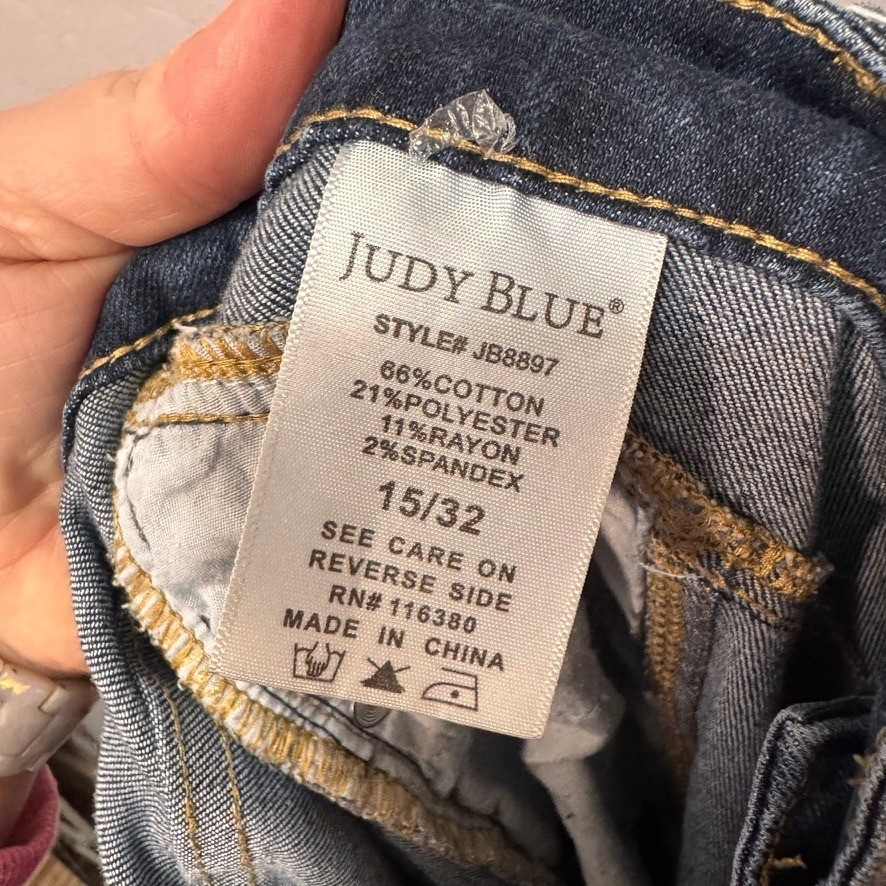 Judy Blue Los Angeles Women Jeans Size 15 32 Flare Leg Dark Wash Denim