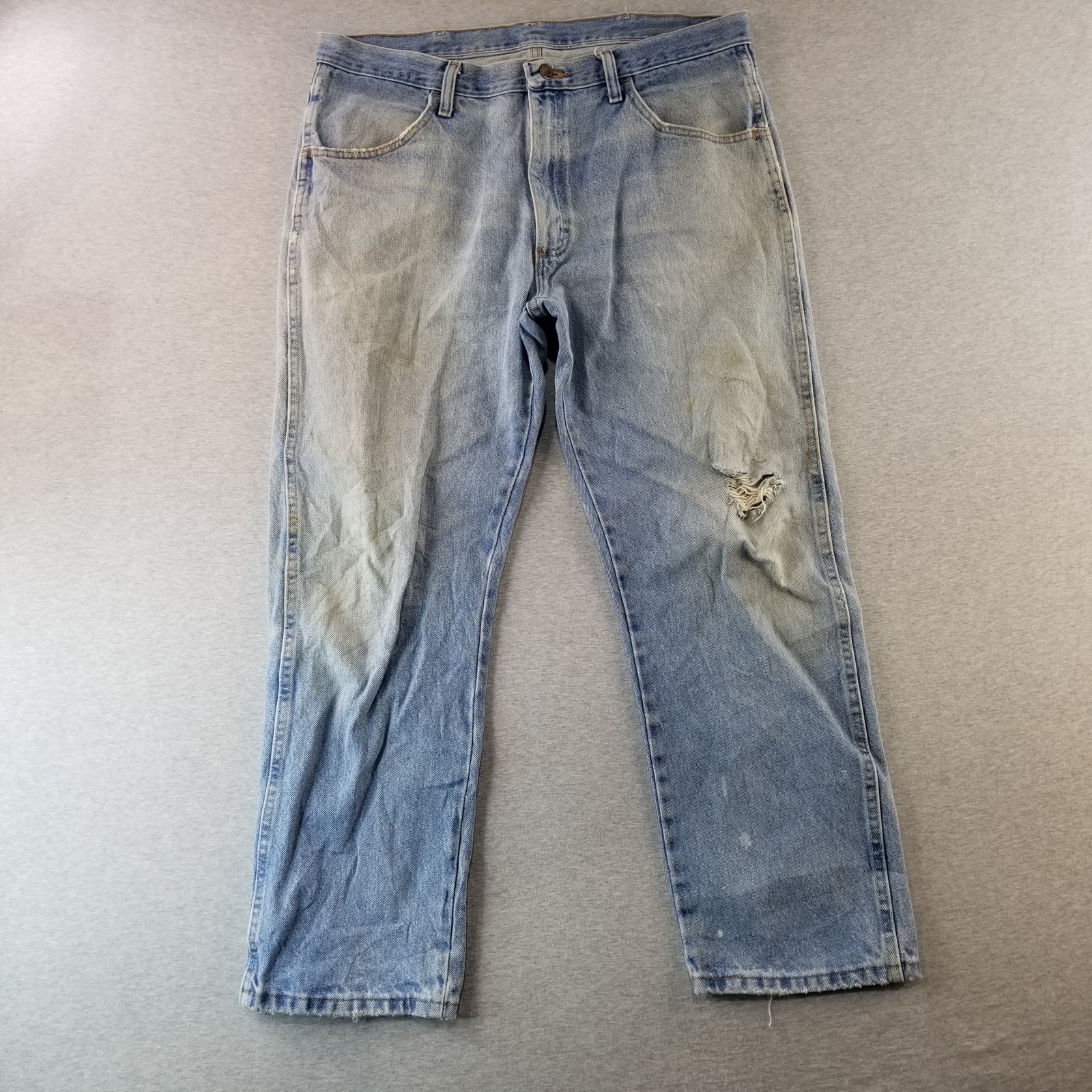 Rustler Jeans Men’s Sz 36×29 VTG Light Wash 98% Cotton Normcore Workcore Durable