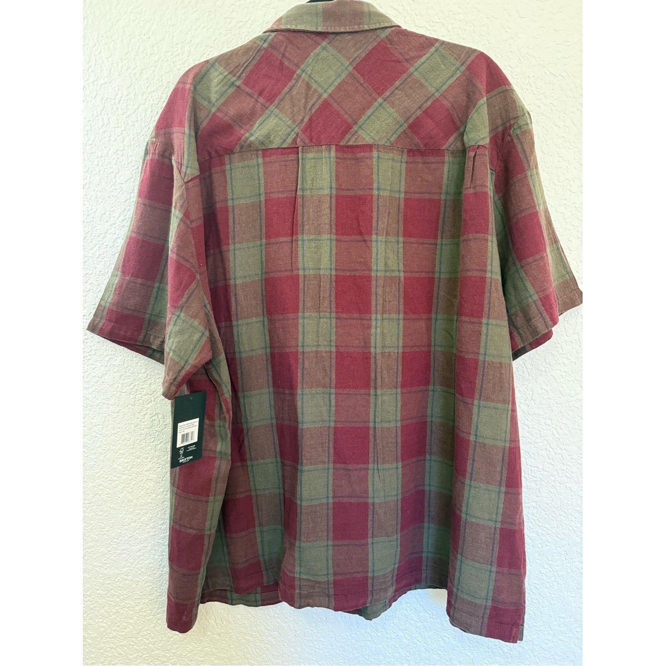 Brixton | Cru Linen Blend Plaid Shirt | XXL | NWT