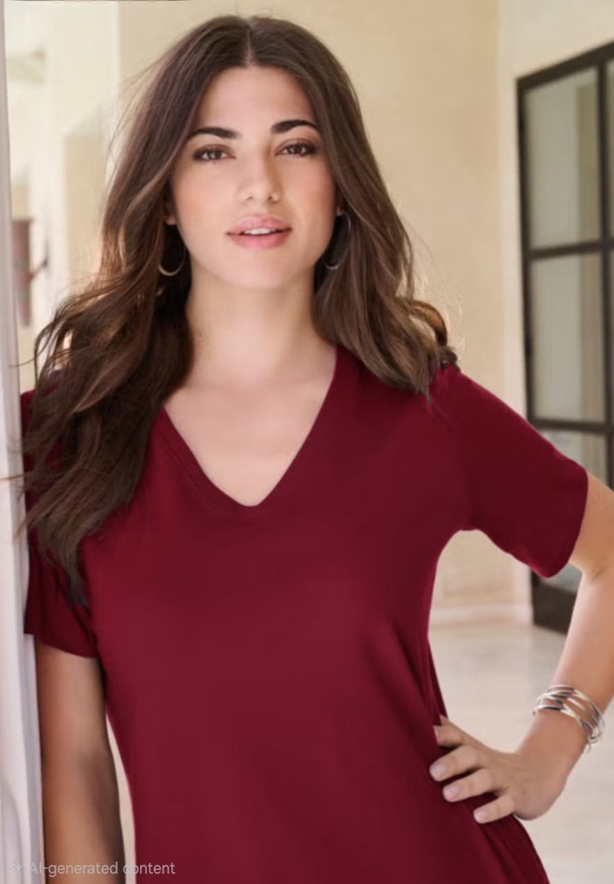 Roamans Plus Size Tee 5x