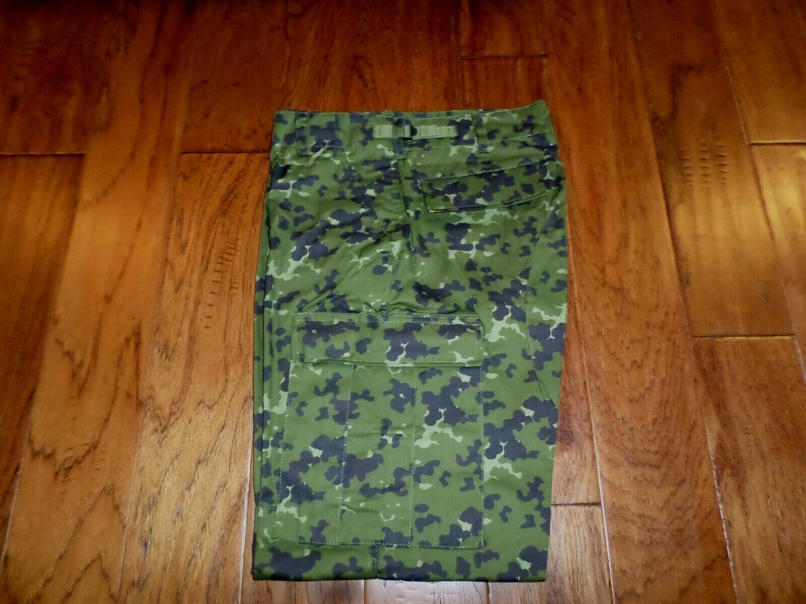 DANISH MILITARY CAMOUFLAGE BDU PANTS MILITARY CARGO 6 POCKET FATIGUE TROUSERS