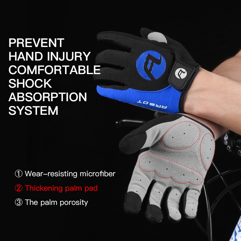 Bicycle Cycling Gloves Full Finger Anti Slip Gel Pad Motorcycle MTB Bike Gloves